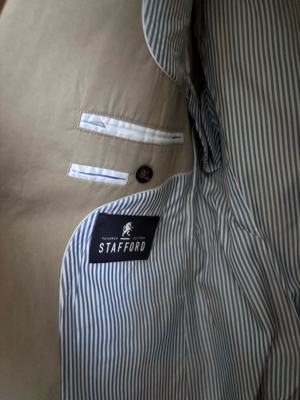 Men’s Khaki Stafford Suit - Picture 6 of 6